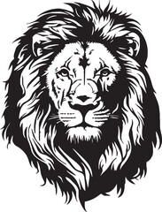Obraz premium Lion head, lion face vector Illustration, on a isolated background