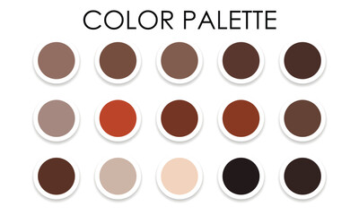 Spring bright color palette. Vector illustration