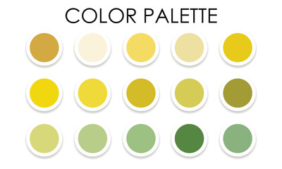 Spring bright color palette. Vector illustration