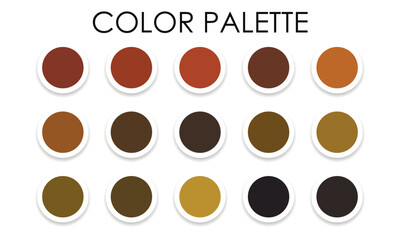 Spring bright color palette. Vector illustration