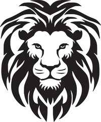 Lion head logo icon, lion face vector Illustration, on a isolated background, SVG