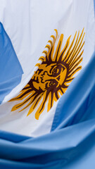 Bandera ARGENTINA flameando 