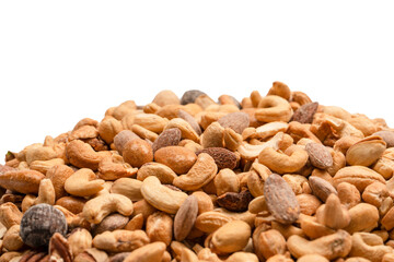 A group of almonds, pistachios, walnuts, macadamia, cashews.