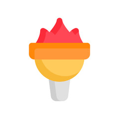 torch icon for your website design, logo, app, UI. 