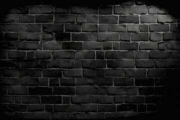 The wall texture is a dark brick. Generative AI