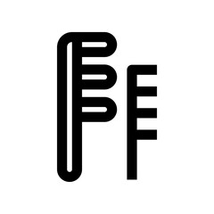comb icon for your website design, logo, app, UI. 
