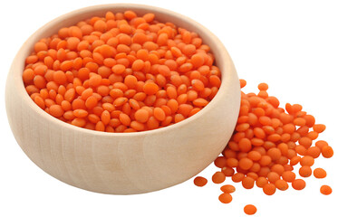 Pile of some fresh lentil