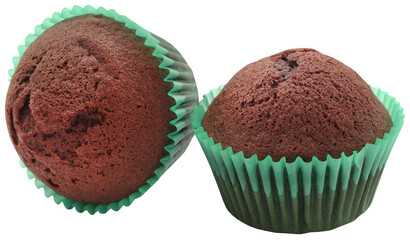 Freshly prepared homemade muffin