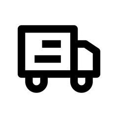 truck icon for your website design, logo, app, UI. 