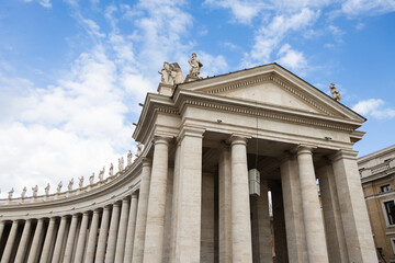 Columns of the Vatican's city, Rome, Italy