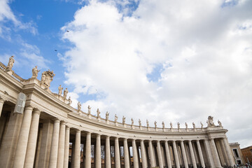 Columns of the Vatican's city, Rome, Italy - obrazy, fototapety, plakaty