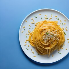 spaghetti with pesto sauce