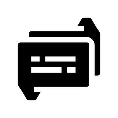 chat icon for your website, mobile, presentation, and logo design.