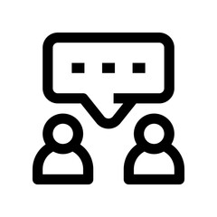 discussion icon for your website, mobile, presentation, and logo design.