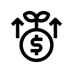 Obraz premium profit icon for your website, mobile, presentation, and logo design.
