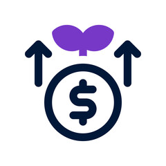 profit icon for your website, mobile, presentation, and logo design.