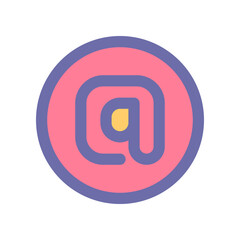 arroba icon for your website design, logo, app, UI. 