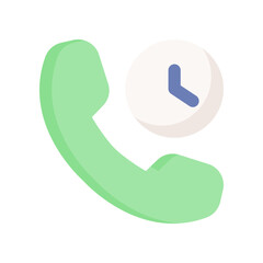 time call icon for your website design, logo, app, UI. 