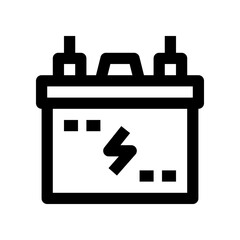 accu battery icon for your website, mobile, presentation, and logo design.