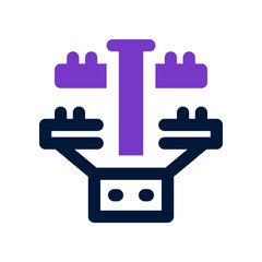 electric pole icon for your website, mobile, presentation, and logo design.