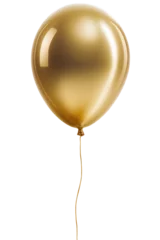 Fotobehang Gold balloon isolated on white background © Style Eyes