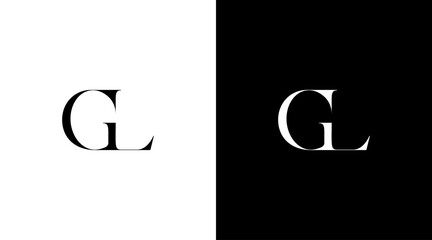 Letter gl initial logo business monogram icon Design - obrazy, fototapety, plakaty