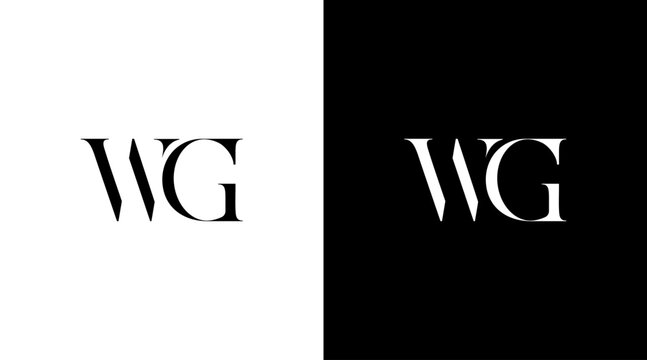 Letter wg initial logo fashion apparel business monogram icon Design