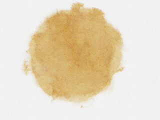 Watercolor blot of khaki color, hand drawing