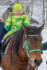 A little girl, a horse and a harsh northern winter