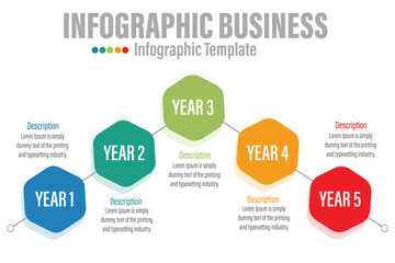 6 Steps modern Timeline diagram calendar with Yearly and pip pyramid , presentation vector infographic. Infographic template for business.