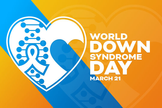 World Down Syndrome Day. March 21. Vector illustration. Holiday poster.