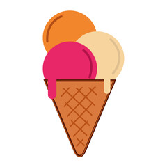 ice cream cone icon PNG image with transparent background