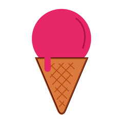 ice cream cone icon PNG image with transparent background