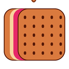 Ice cream dessert icon PNG image with transparent background