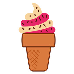 ice cream cone icon PNG image with transparent background