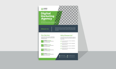 Corporate Business flyer template vector design, Flyer Template Geometric shape used for business poster layout, IT Company flyer, corporate banners, and leaflets Corporate flyer template design