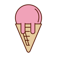 ice cream cone icon PNG image with transparent background