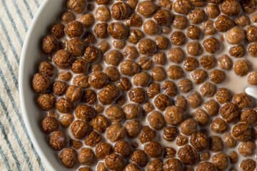 Healthy Sweet Chocolate Puff Cereal