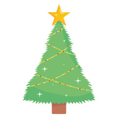 Christmas tree PNG image icon with transparent background