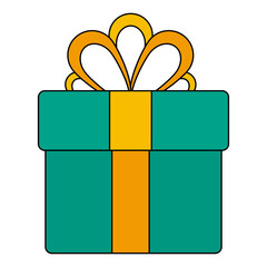 Christmas gift PNG image icon with transparent background