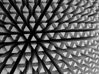 Abstract triangular 3d shapes background 