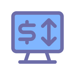 finance icon for your website design, logo, app, UI. 