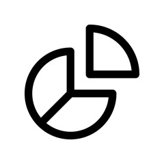 pie chart icon for your website design, logo, app, UI. 