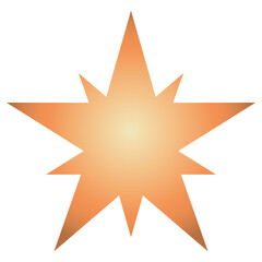 Christmas star PNG image icon with transparent background