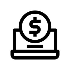 laptope icon for your website design, logo, app, UI. 