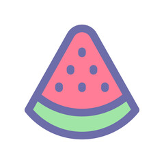 watermelon icon for your website design, logo, app, UI. 
