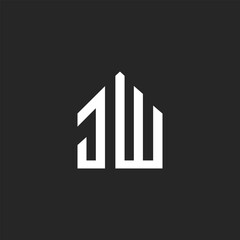 modern creative JW logo designs JW home logo