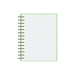 Diary, notebook. Paper. Vector illustration.