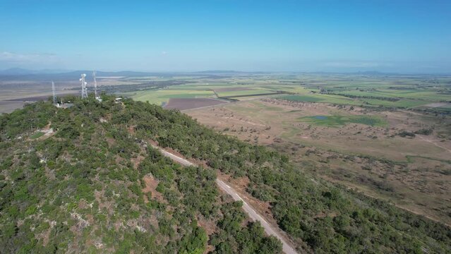 Cinematic aerial footage of Mt Inkerman Queensland, Australia