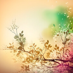 Fototapeta na wymiar abstract floral spring color background AI generated